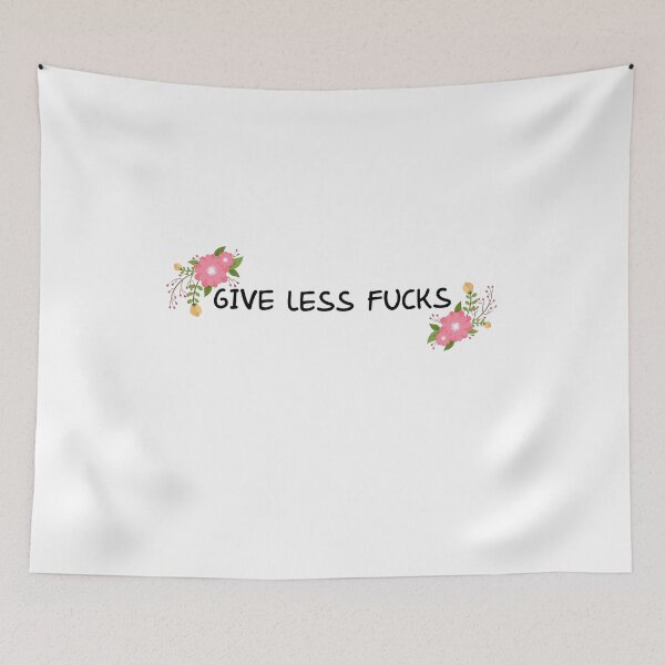Item preview, Give Less Fucks Sticker designed and sold by kamall.