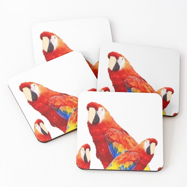 Item preview, SCARLET MACAWS-PARROTS ABSTRACT ART designed and sold by sharlesart.