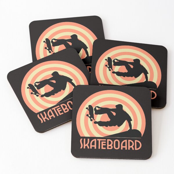 Artikelvorschau, Skateboard Park Vintage Sunset Skateboarder entworfen und verkauft von davestees506.