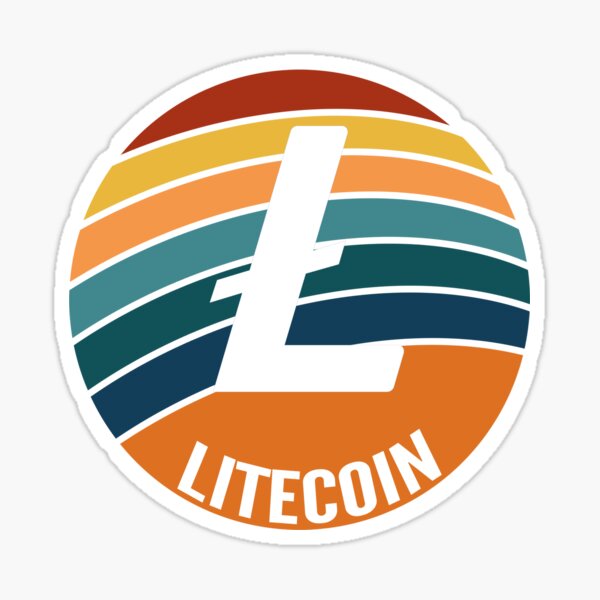 Artikel-Vorschau von Litecoin Ovaler Sonnenuntergang, designt und verkauft von Bitcoin-Fashion.