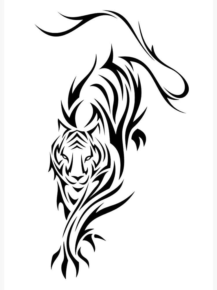 Tiger Tattoo Background 5k Abstract Monitor Stock Illustration 1266956533 |  Shutterstock