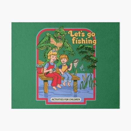 Let's Go Fishing Art Board Print