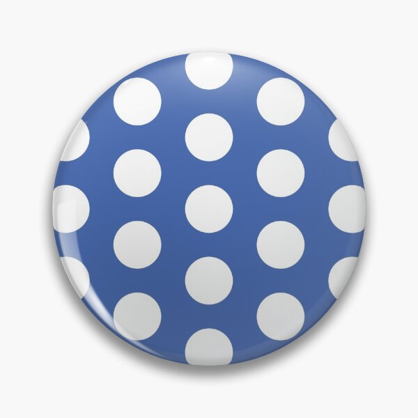 Item preview, White polkadots on royal blue designed and sold by LittleBettyMakes.