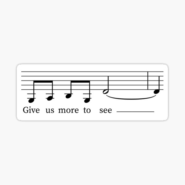 Item preview, Give Us More to See from Move On from Sondheim's Sunday in the Park Musical Notes designed and sold by melodyponder.