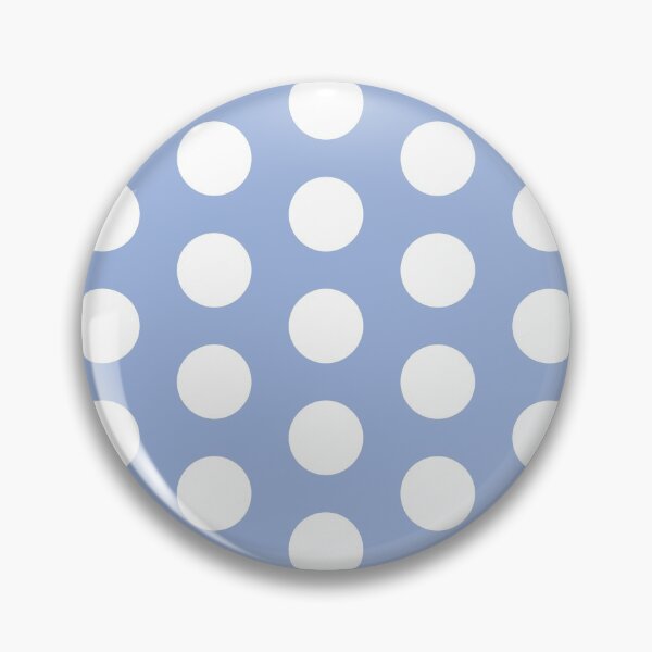 Item preview, White polkadots on sky blue designed and sold by LittleBettyMakes.