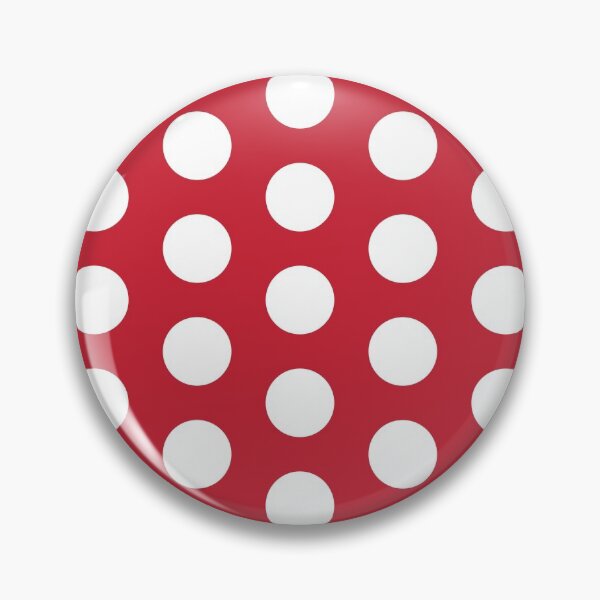 Item preview, White polkadots on red designed and sold by LittleBettyMakes.