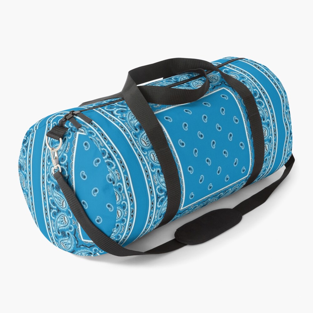 Sky Blue Bandana Duffle Bag