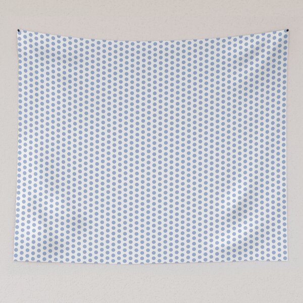 Item preview, Sky blue polkadots on white designed and sold by LittleBettyMakes.