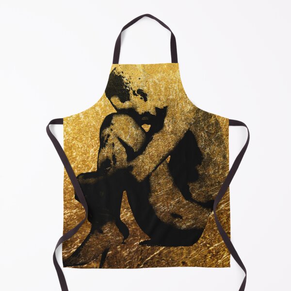 Item preview, Tribute to Robert Mapplethorpe Gold version - spray and acrylic on canvas by Fausto Novelli F&N designed and sold by GudNius.