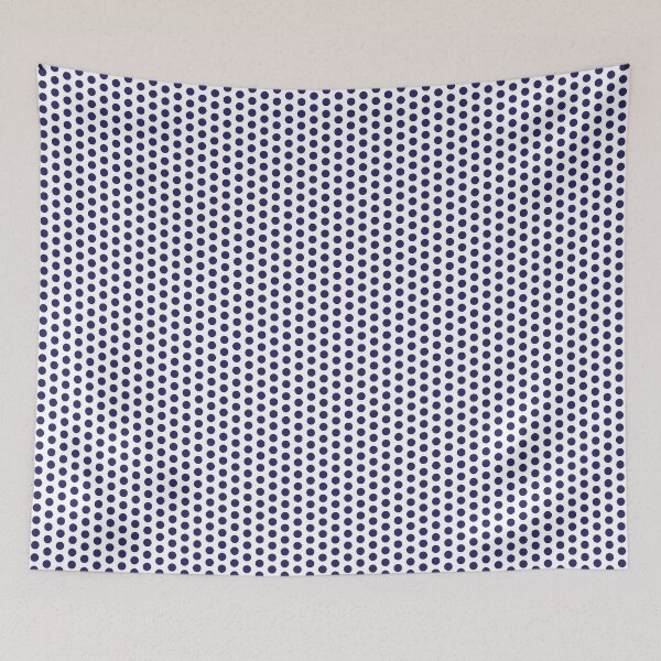 Item preview, Navy blue polkadots on white designed and sold by LittleBettyMakes.