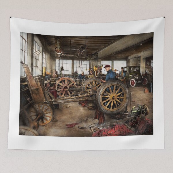 Item preview, Car - Garage - Blue collar work 1923 designed and sold by Mike Savad Photography.