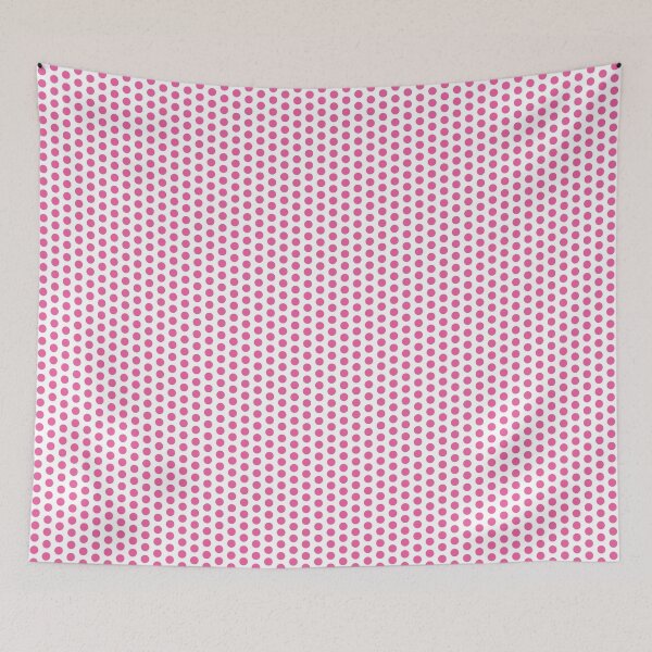 Item preview, Mid pink polkadots on white designed and sold by LittleBettyMakes.