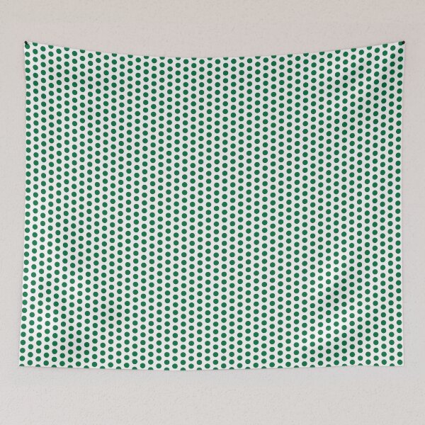 Item preview, Deep green polkadots on white designed and sold by LittleBettyMakes.