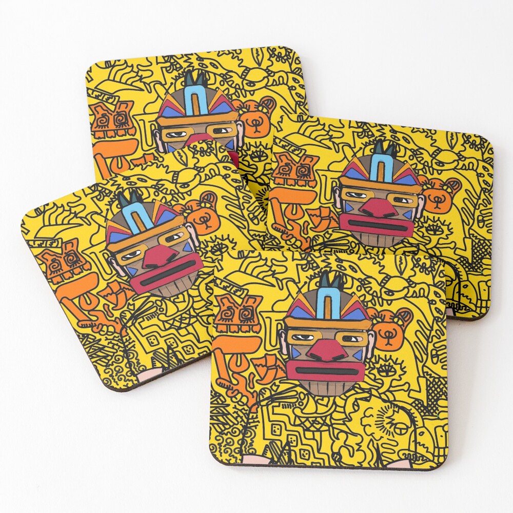 Item preview, Coasters (Set of 4) designed and sold by CryptoLuke.