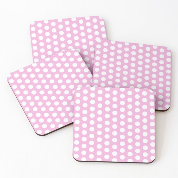 Item preview, White polkadots on pink designed and sold by LittleBettyMakes.