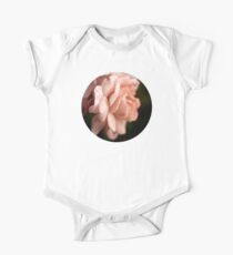 Peach Rose Short Sleeve Baby One-Piece