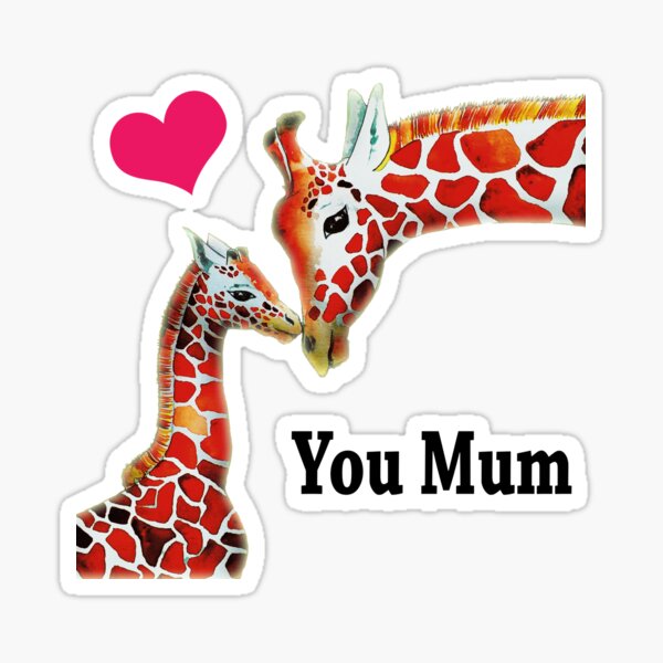 Item preview, Giraffe Says Love You Mum  designed and sold by Mrspink16.