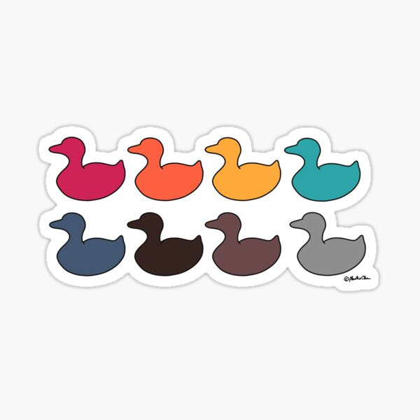 Off Color Parade Of Ducks Sticker By Mx Phoenix Redbubble 