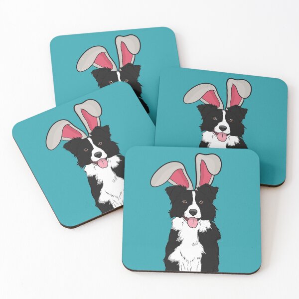 Item preview, Easter Border Collie Bunny  designed and sold by rmcbuckeye.