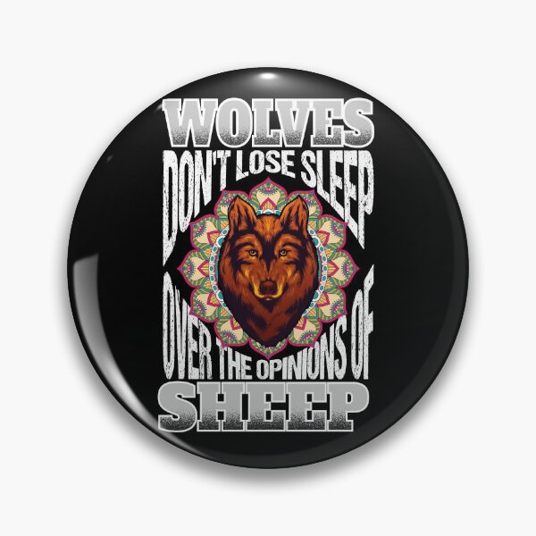 Item preview, Wolves Don't Lose Sleep over the Opinions of Sheep,watercolor,mandala designed and sold by ADAMYASS.