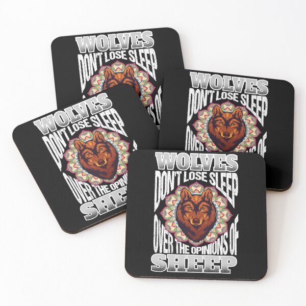 Item preview, Wolves Don't Lose Sleep over the Opinions of Sheep,watercolor,mandala designed and sold by ADAMYASS.