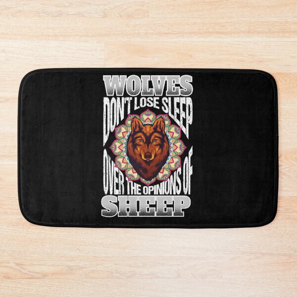 Item preview, Wolves Don't Lose Sleep over the Opinions of Sheep,watercolor,mandala designed and sold by ADAMYASS.