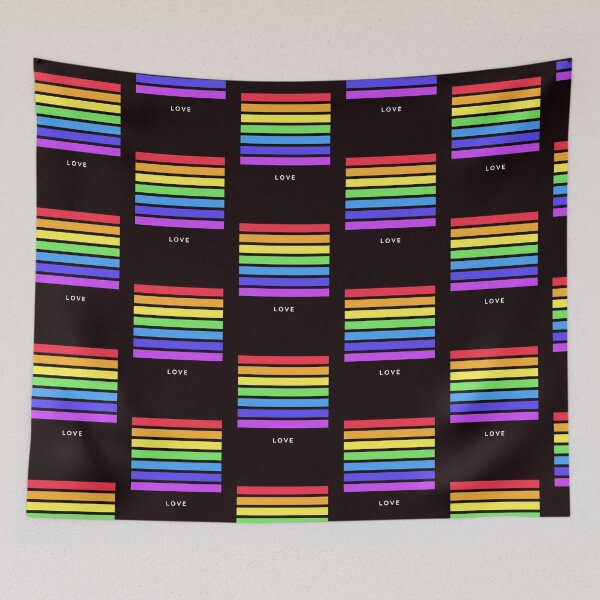 Item preview, Love Rainbow Stripes designed and sold by BlakefourDesign.