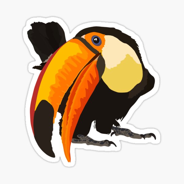 T is for Toco Toucan Sticker