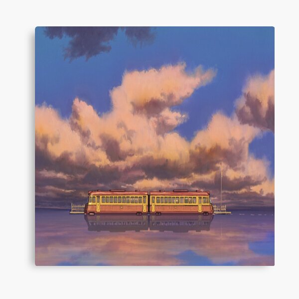 Train loin de l'esprit Impression sur toile