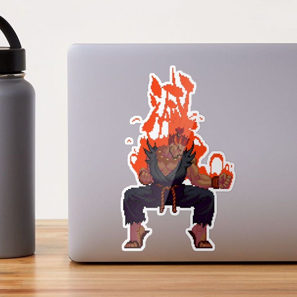 Akuma Taunt For Destruction | Sticker