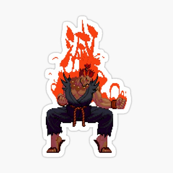 Akuma Taunt For Destruction | Sticker