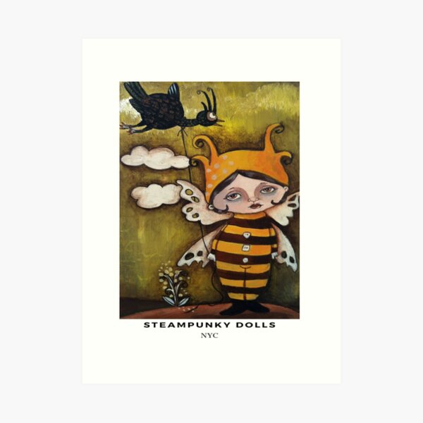 Queen Bee and a Bird Art Print