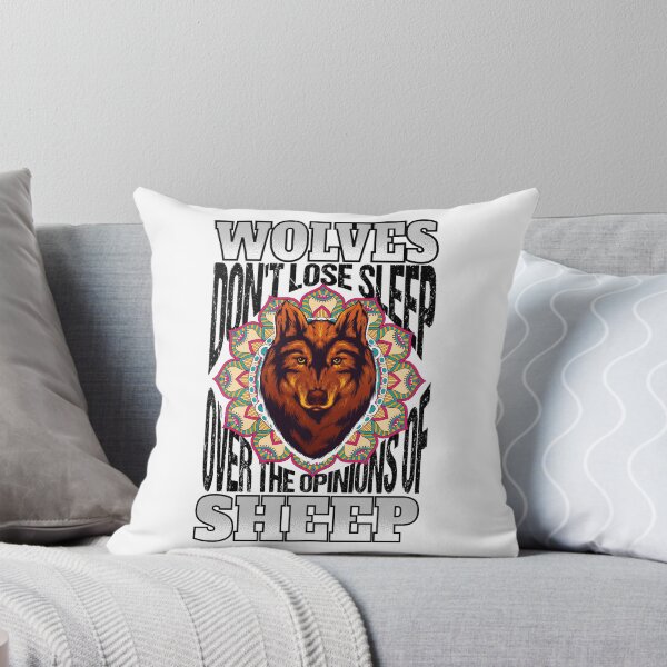 Item preview, Wolves Don't Lose Sleep over the Opinions of Sheep,watercolor,mandala designed and sold by ADAMYASS.