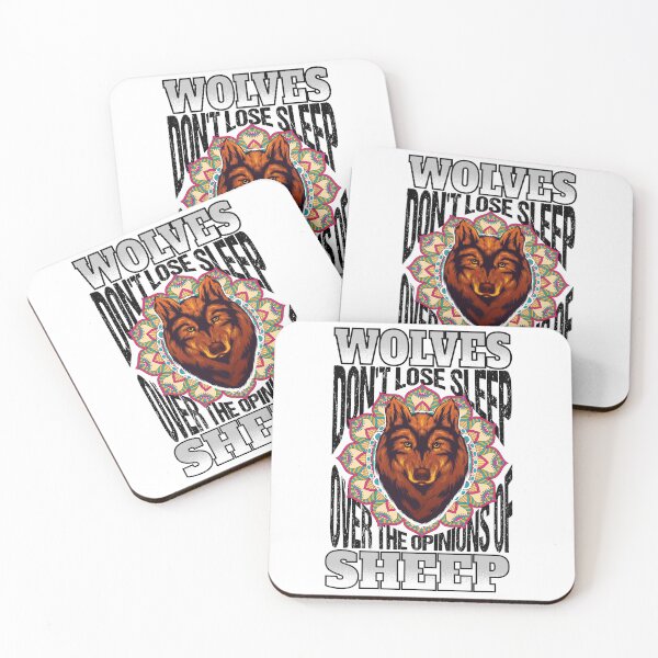 Item preview, Wolves Don't Lose Sleep over the Opinions of Sheep,watercolor,mandala designed and sold by ADAMYASS.