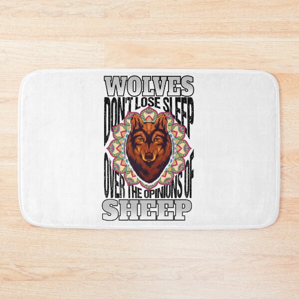 Item preview, Wolves Don't Lose Sleep over the Opinions of Sheep,watercolor,mandala designed and sold by ADAMYASS.