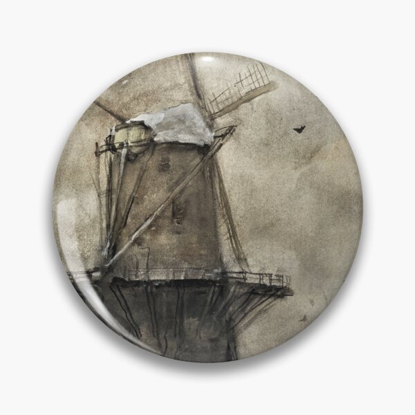 Item preview, Windmill in Winter, by Jacob Maris designed and sold by SEEMUELLER.