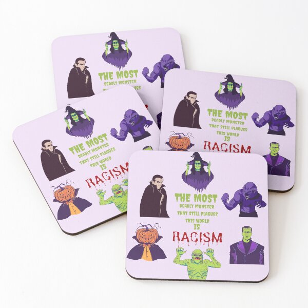 Item preview, THE REAL MONSTER IS RACISM designed and sold by WokeWords.