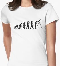 Funny Evolution of Astronomy Women's Fitted T-Shirt