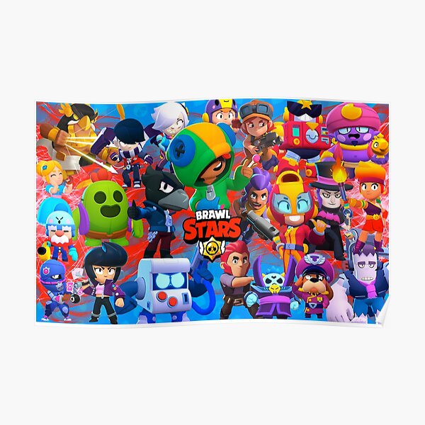 Leon & Friends BRAWL STARS Jigsaw Puzzles canvas & Blankets Duvets - BrawlStarsPrime Poster