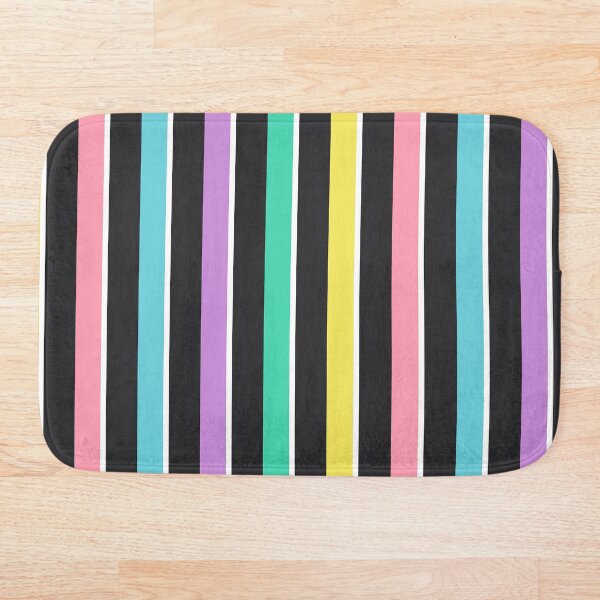 Item preview, Fun Rainbow Stripes Black designed and sold by elixandre.