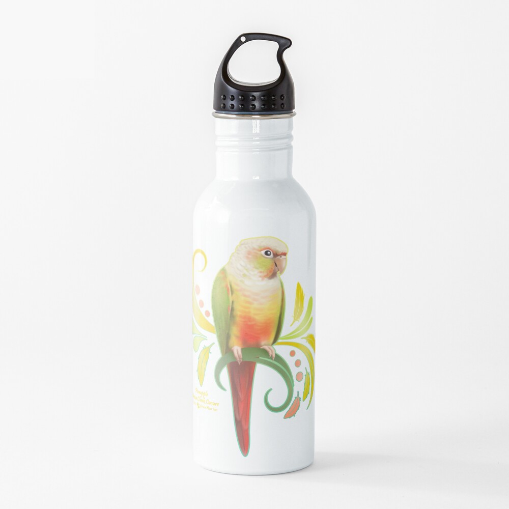 Pineapple Green Cheek Conure Water Bottle