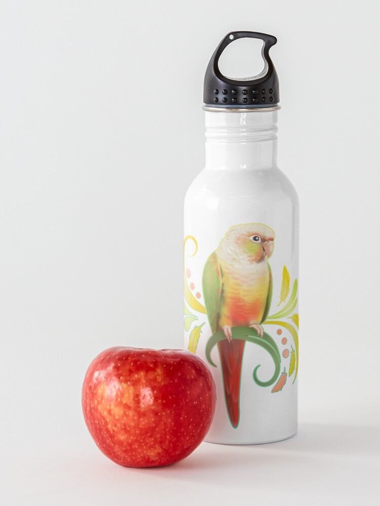 Alternate view of Pineapple Green Cheek Conure Water Bottle