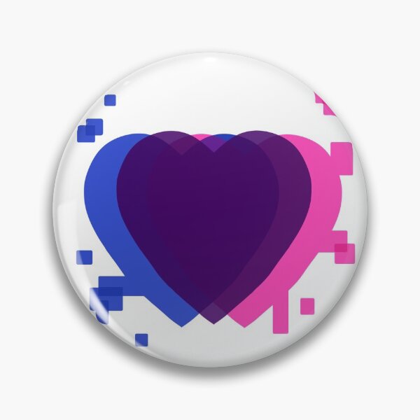 Artikelvorschau, Glitchy Bi Heart entworfen und verkauft von seb333n.