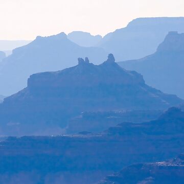 Artwork thumbnail, Grand Canyon Blue Silhouettes #2 by Travelways