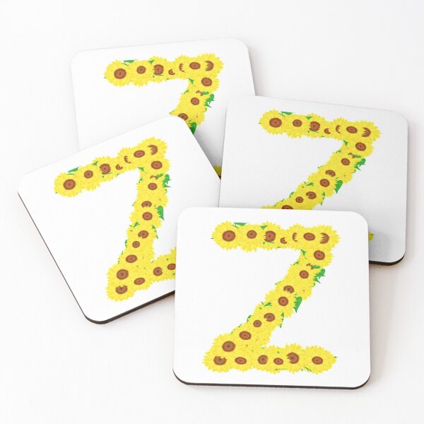Item preview, Sunflowers Initial Letter Z (White Background) designed and sold by ArtByLM.