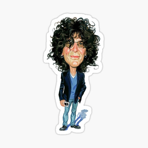 “Howard Stern Art Black” Sticker for Sale by ChakraAtelier | Redbubble