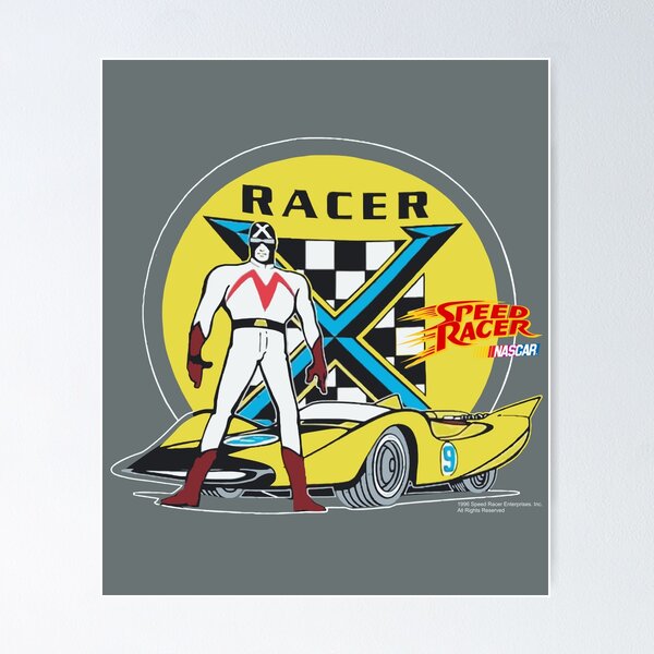 Speed Racer Black and White Design Poster for Sale by Persona