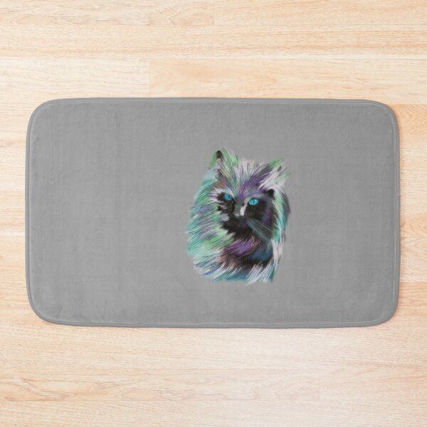 Item preview, Tiger Cat Cat portrait Blue eyed - Spring FLowers designed and sold by goedesign.