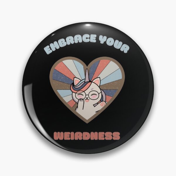 Item preview, Embrace your weirdness - a cute kawaii kitty unicorn designed and sold by ShermanPhil.