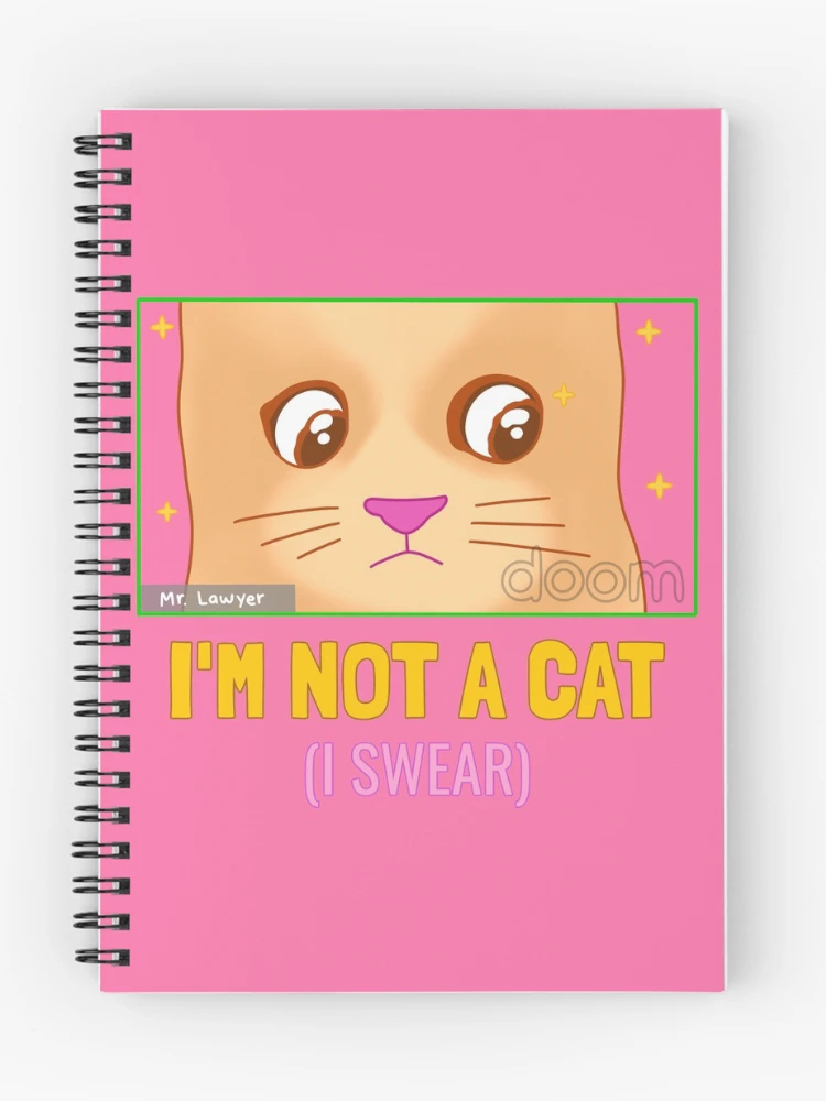 Thumbnail 1 of 3, Journal, Zoom Call With a Cat designed and sold by RedsStickerShop.